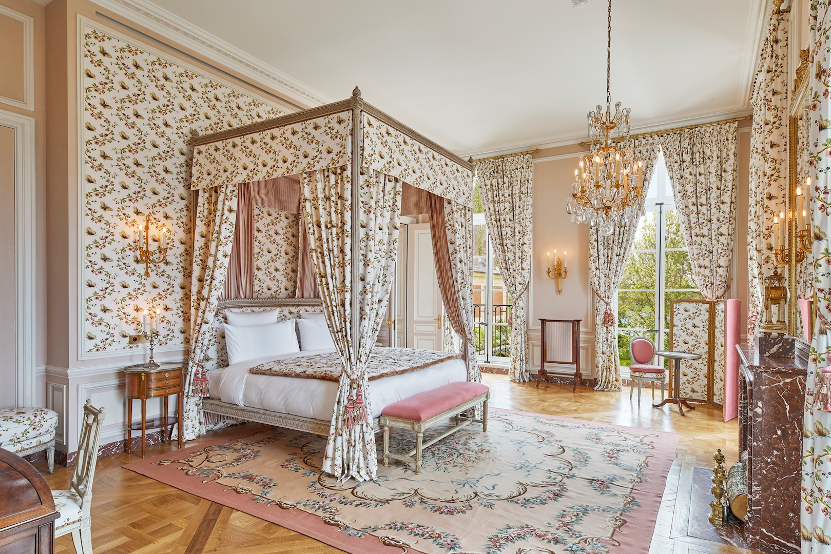 Slaapkamer in Château de Versailles, het eerste hotel in Versailles 