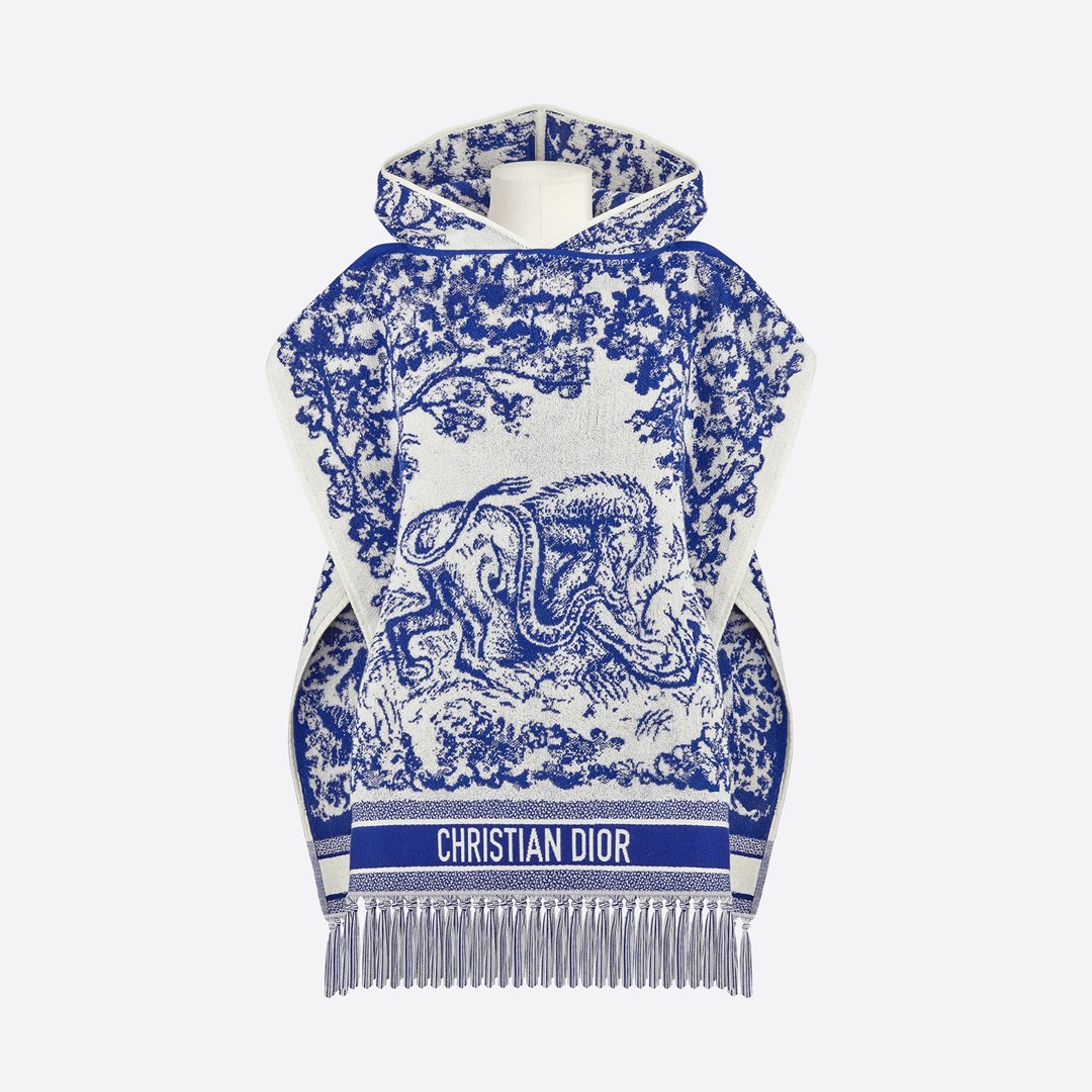 DIOR – PONCHO MET CAPUCHON