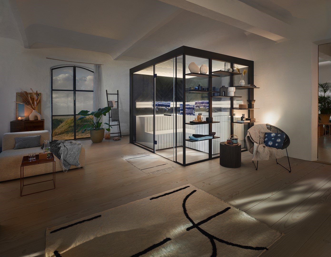 KLAFS sauna GESA. Fotografie: KLAFS