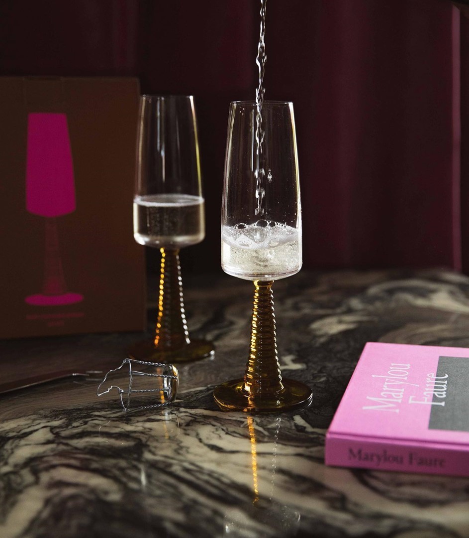 HKliving champagneglazen. Fotografie: HKliving