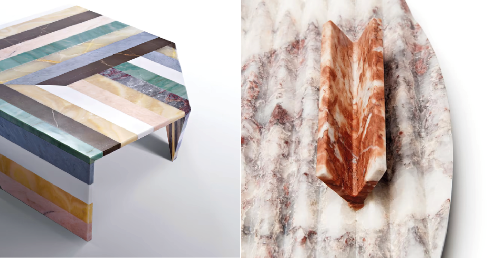 Een tafel, ontworpen door Patricia Urquiola.