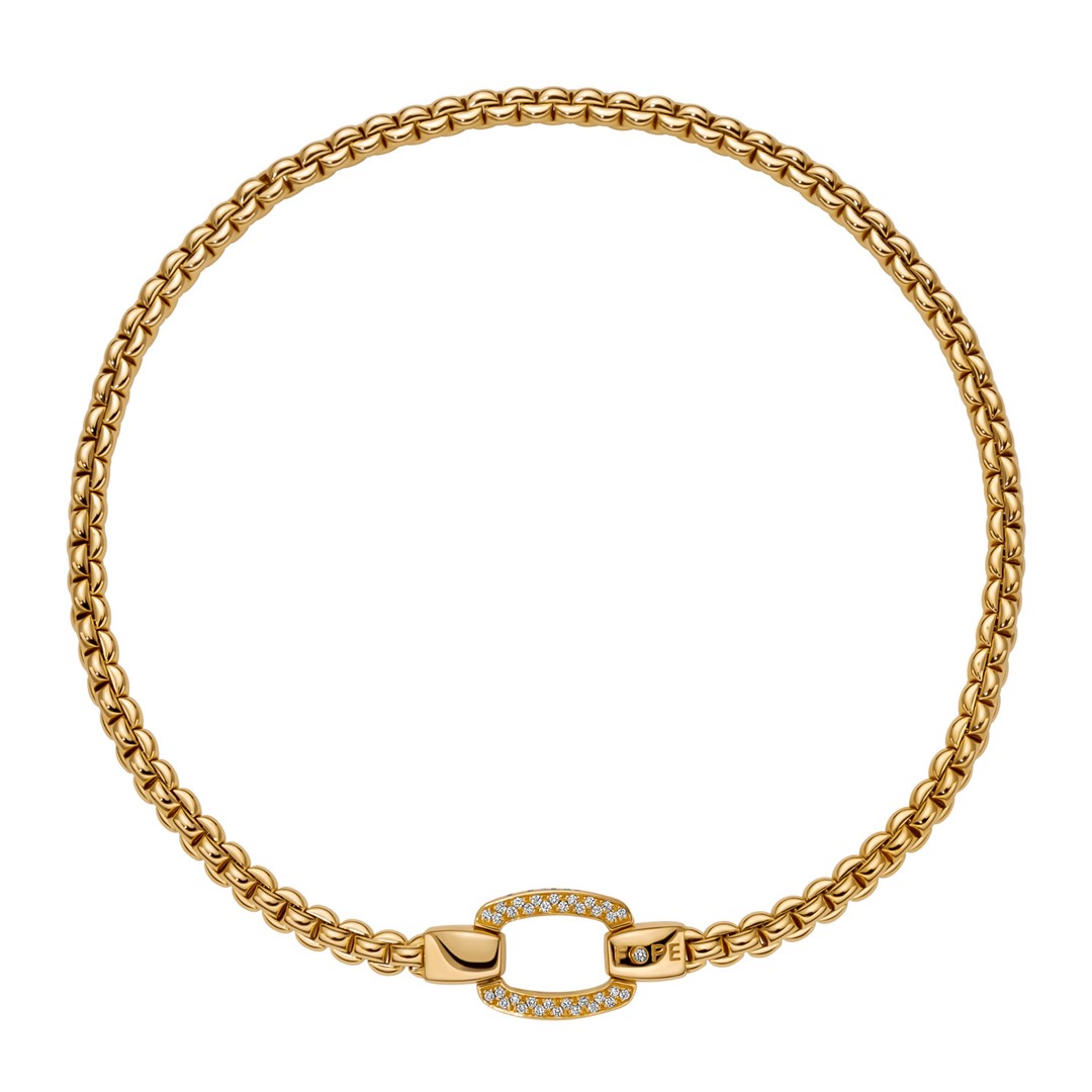 Geelgouden collier.
