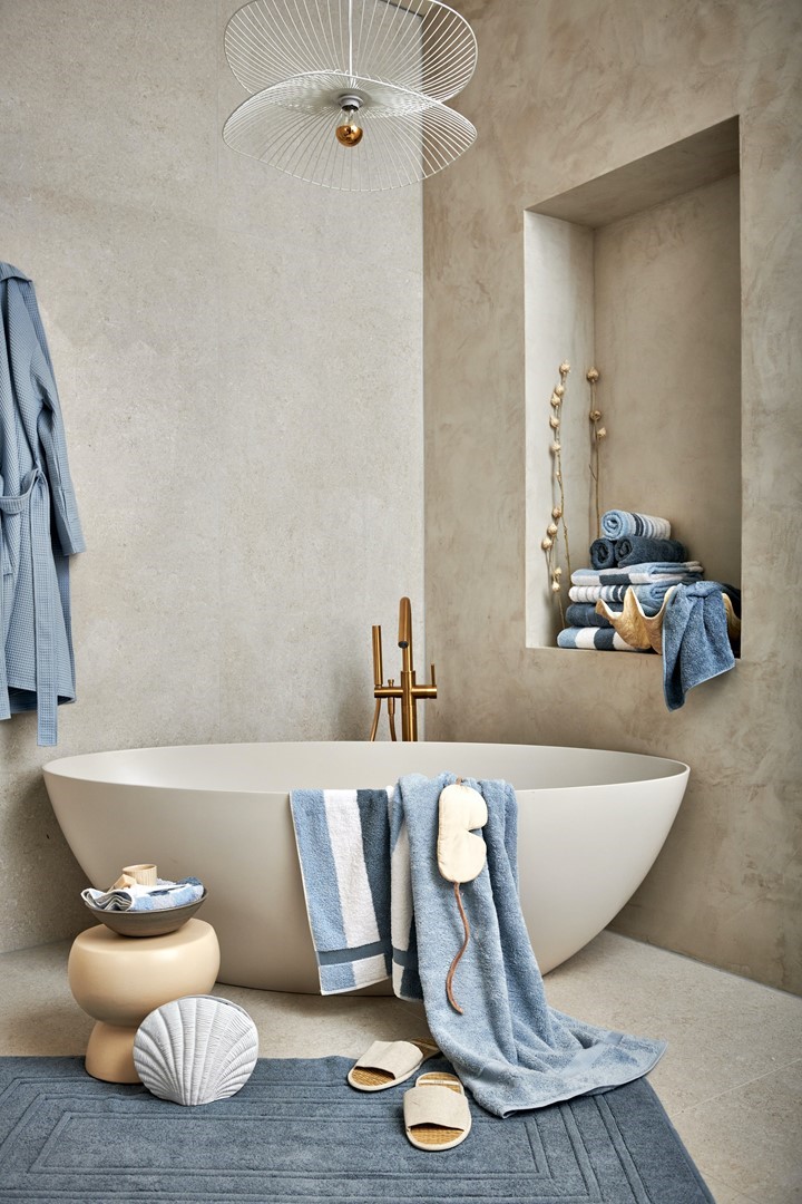 Badgoed Ranger, Boston, Ontario, Vancouver in misty blue en dusty blue.