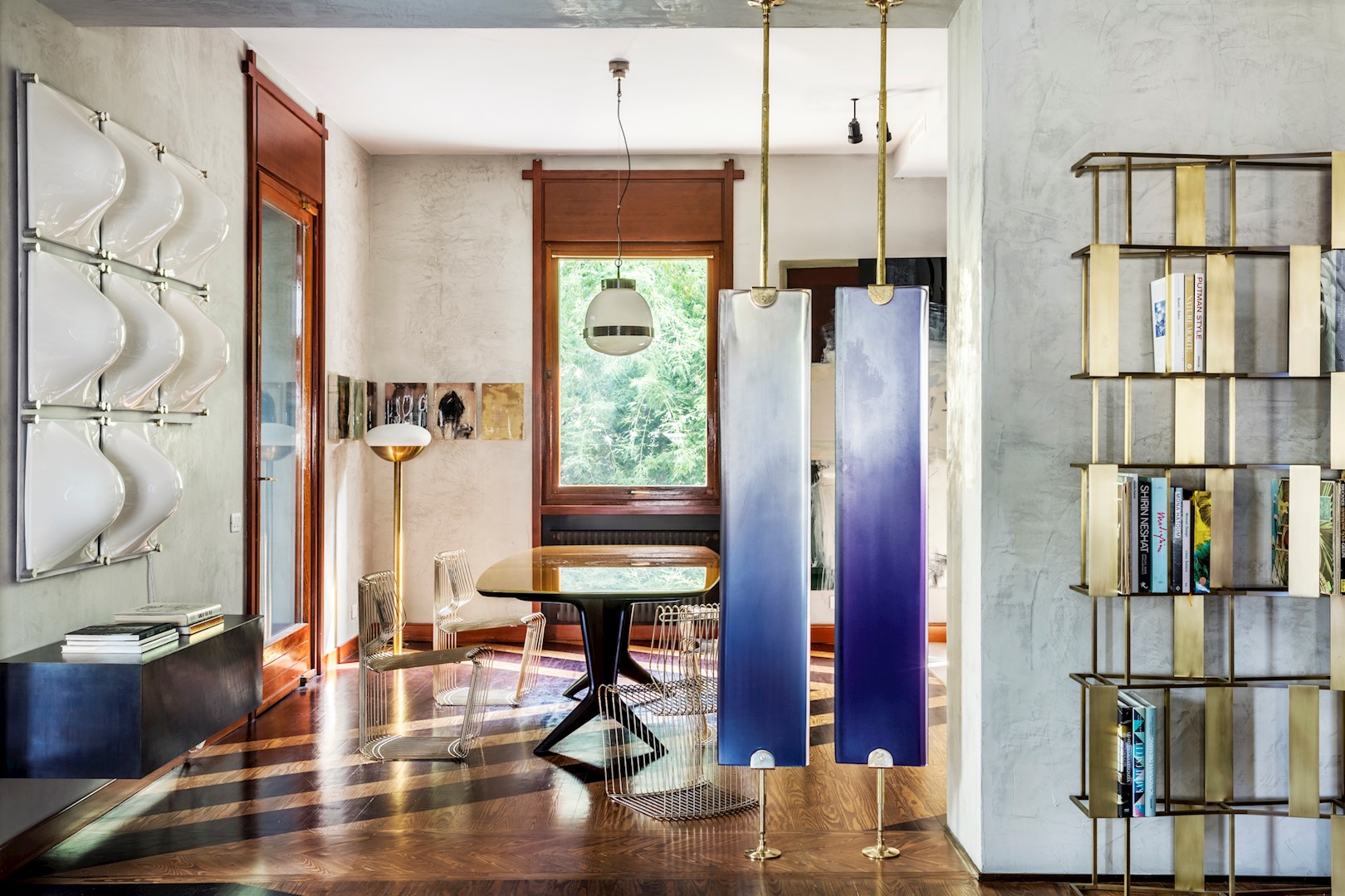 woonkamer in huis in Como 