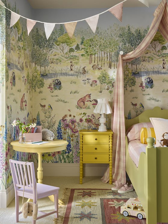 Little Greene Potter's Woodland behang.