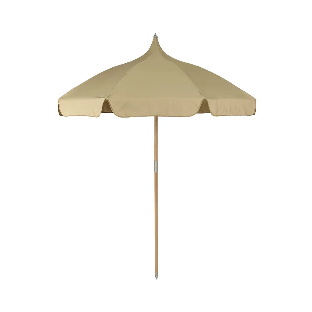 Ferm Living Lull parasol cashmere beige met houten paal