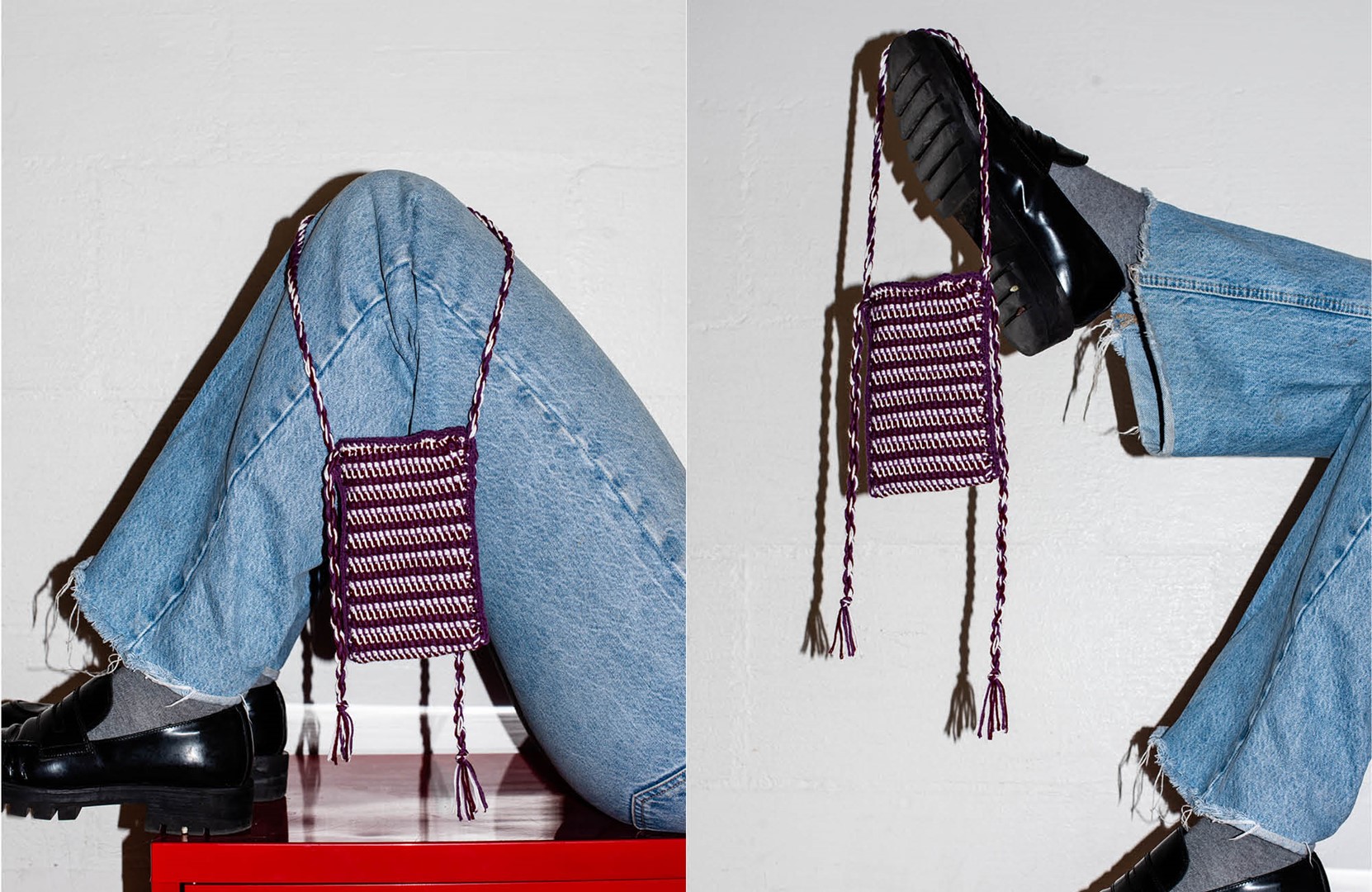 Kleurrijk tasje voor je telefoon van Marie Marie.