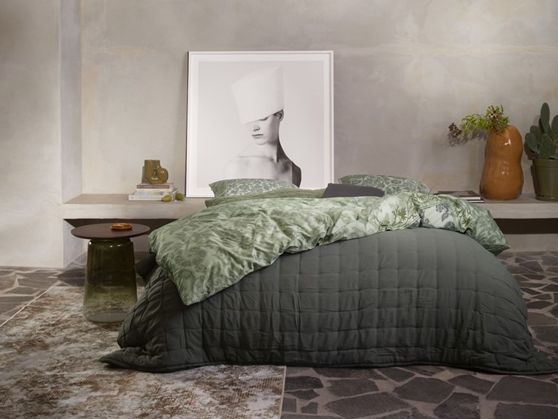Sprei in de kleur Laurel Green.