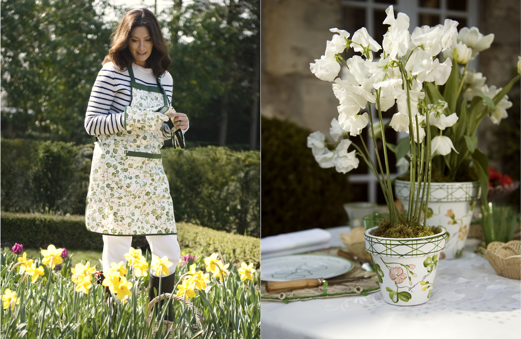 Cordelia de Castellane met de Lucky Milly-collectie van Dior Maison.