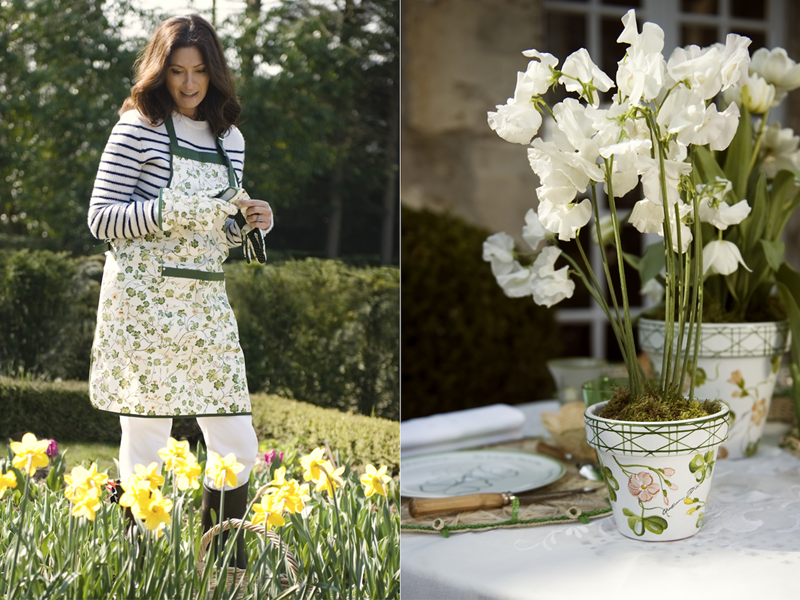 Cordelia de Castellane met de Lucky Milly-collectie van Dior Maison.