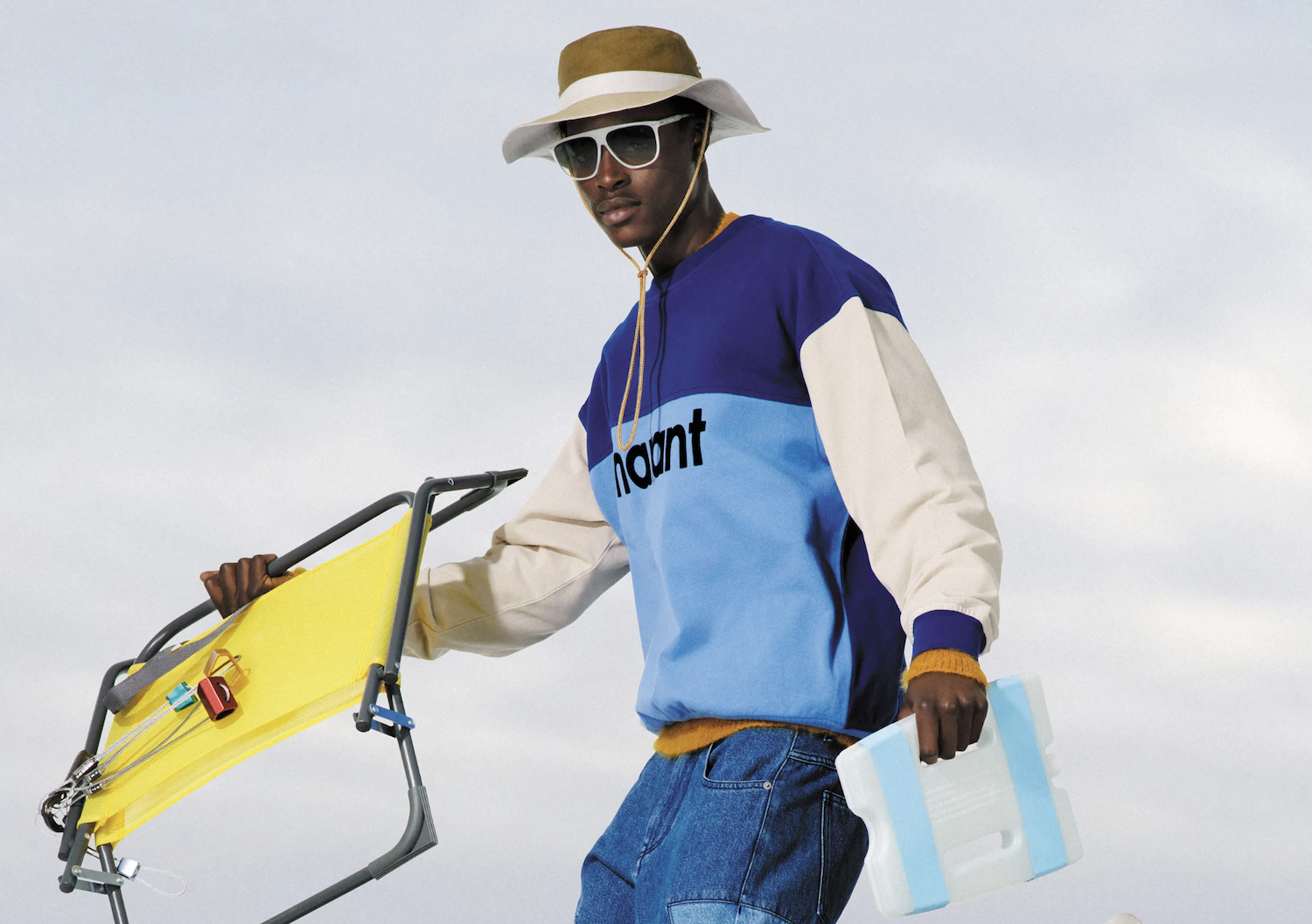 Deze stoere mannencollectie van Isabel Marant is geïnspireerd door sportkleding uit de jaren tachtig en negentig