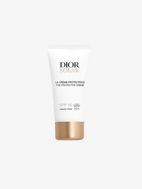 Dior Solar La Crème Protectrice SPF 50 in witte tube met gouden dop