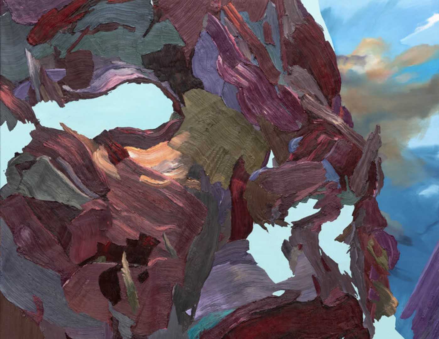 Dennis Rudolph, Tears of Hermes olieverf op canvas 2021. Fotografie: Gert Jan van Rooij.