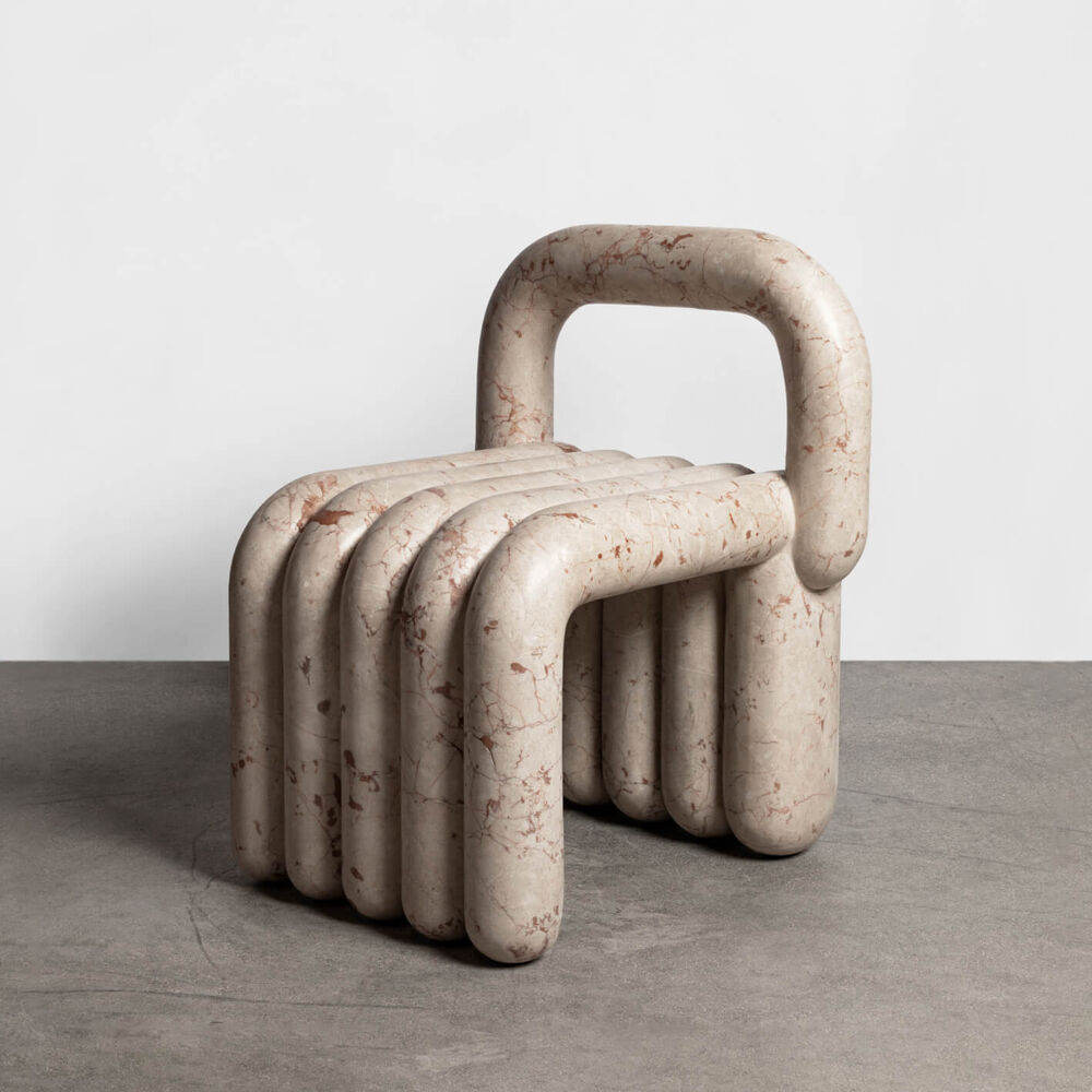 De NUDO Easy Chair ontworpen door Kelly Wearstler.