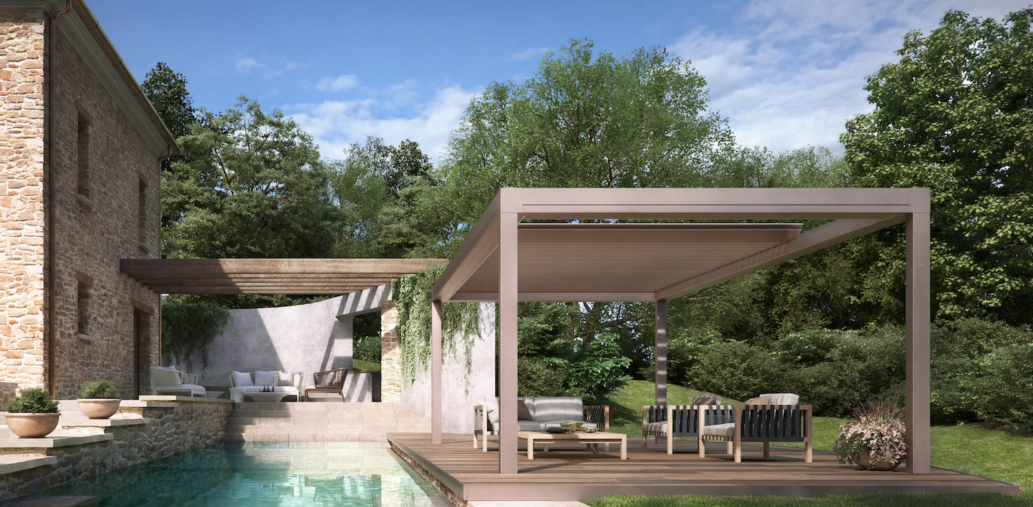 Een Brera terrasoverkapping van Harol. 