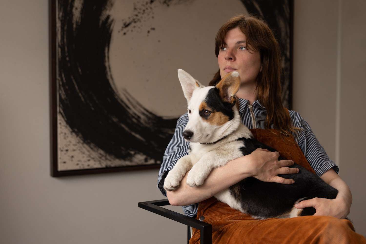 Tessa de Rijk en hond Spunk.