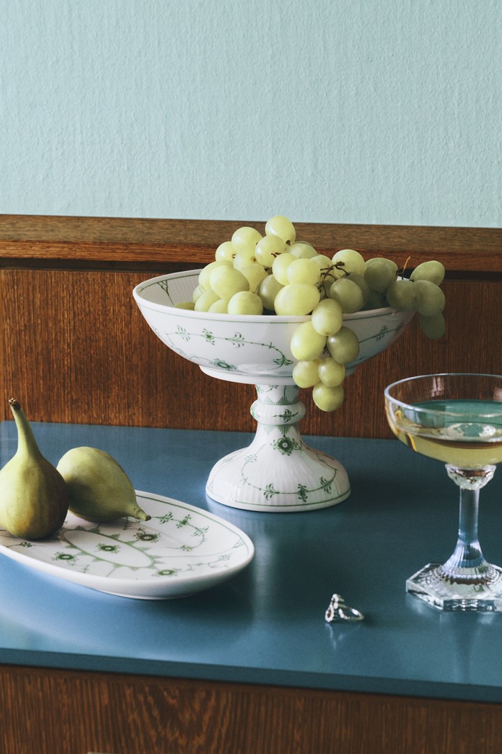 Green Fluted Plain collectie, Arne Jacobsen. Fotografie: Royal Copenhagen.