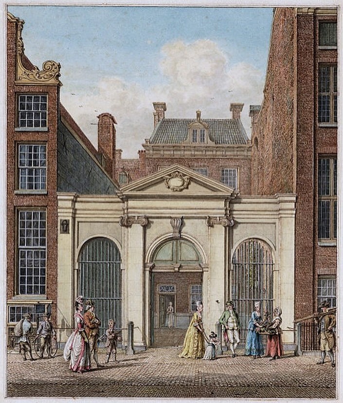 Hermanus Petrus Schouten. Voormalige Schouwburgpoort. Gravure uit de Atlas van Fouguet, gepubliceerd in 1783.