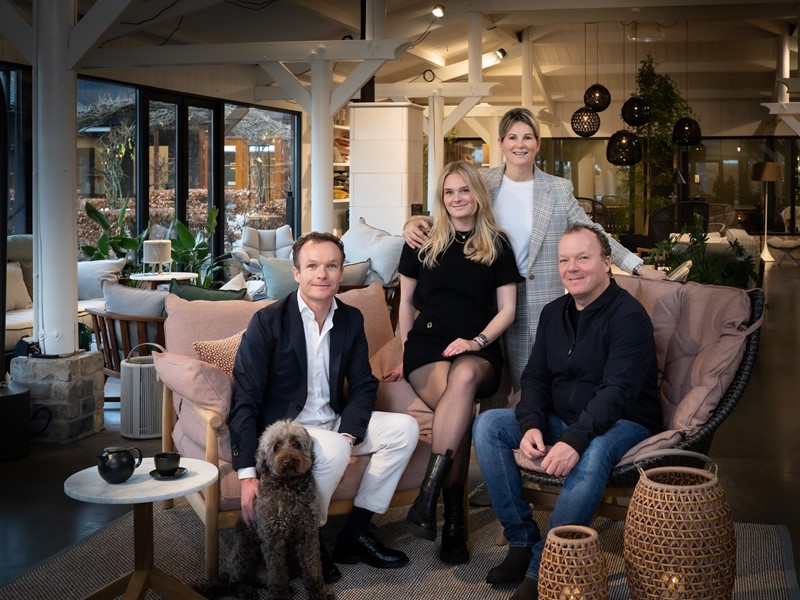 Martijn, Roosmarijn, Mirjam en Jan Willem van Haneghem.