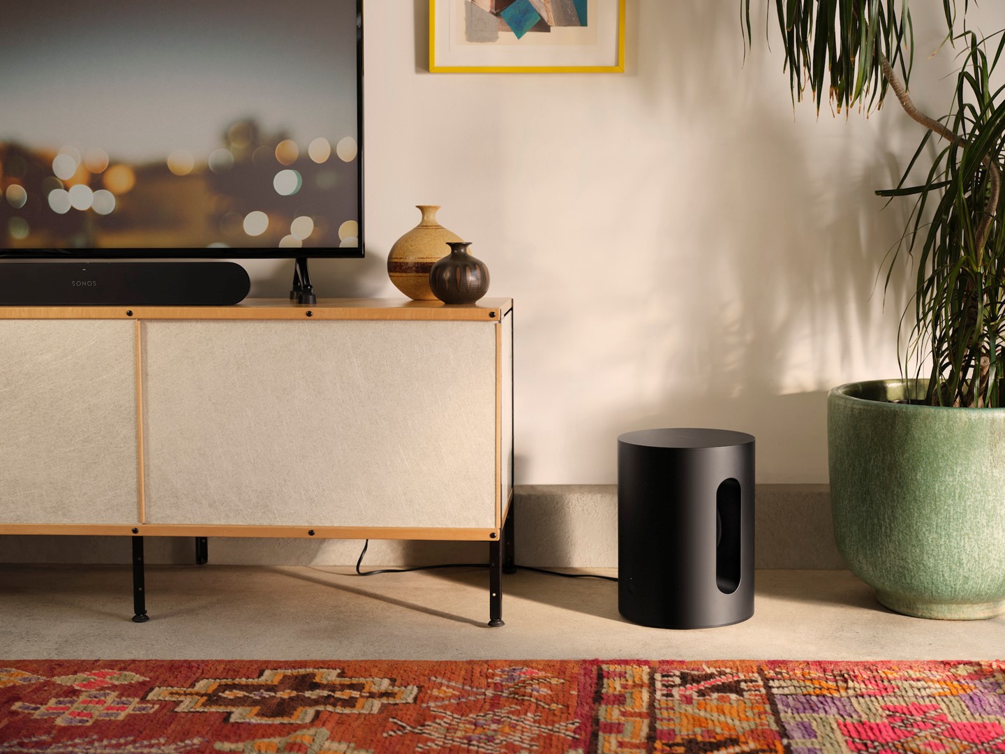 De Sub Mini van Sonos heeft een opmerkelijk design voor een subwoofer
