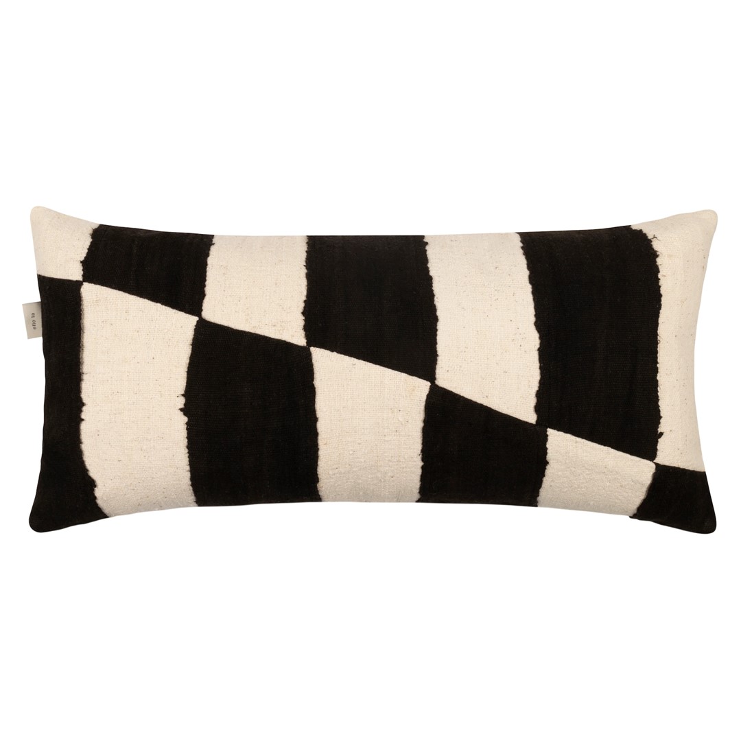 ELLE-LA – SIERKUSSEN MET DIAGONALE PRINT