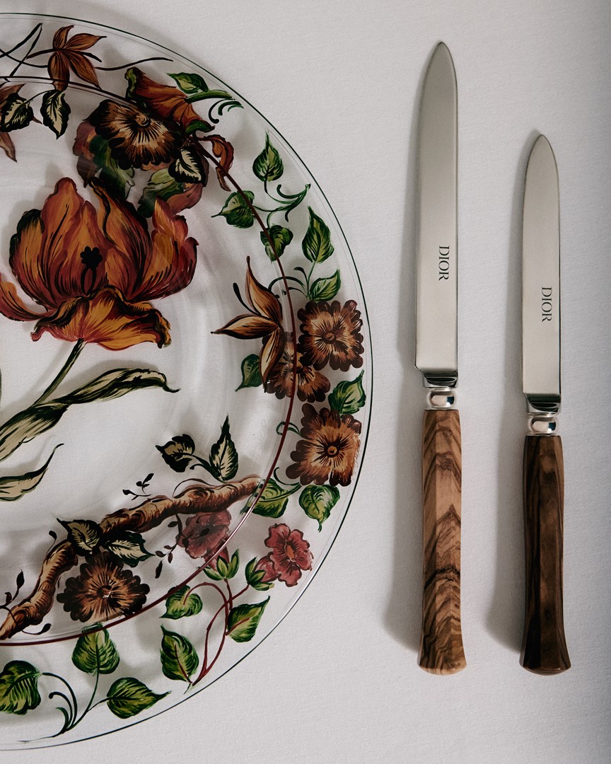 Dior Ranelagh-collectie van Cordelia de Castellane, geïnspireerd op een wintertuin-fresco en een ode aan de schoonheid van het seizoen.