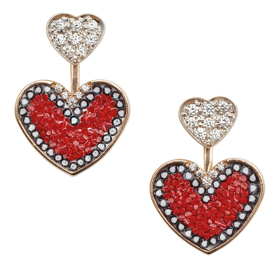 Hart oorbellen van Artemest