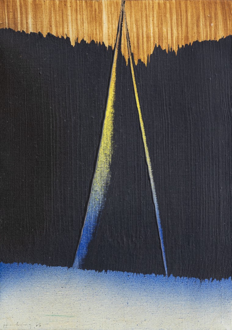 Sans titre R-19, Hans Hartung, 27 x 19 cm, 1966.
